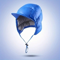 Sombrero de bombardero de invierno con orejeras, sombrero de Montañismo para montar al aire libre, sombrero cálido cómodo y ligero