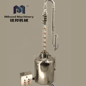 100Lt 200Lt boiler with copper alcohol distiller distillation column for sale