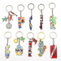 Porte-clés souvenir de plage personnalisé avec logo, animaux mignons, tortue, lézard, gecko