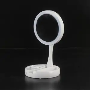 Cermin Kosmetik Kreatif Penjualan Laris dengan Cahaya Putih, Lampu LED Cermin Rias, Lampu Cermin Rias Led Dapat Diputar