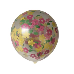 Palloncini con Coriandoli a Forma di Foglia di Palma da 12 Pollici, Palloncini con Coriandoli Floreali per Feste e Decorazioni del Ramadan - Product Image 6