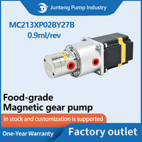 Pompe à engrenages à entraînement magnétique 0,9 ml/rev en acier inoxydable pour fluides à faible et moyenne viscosité, haute pression, transfert et dosage d'huile OEM