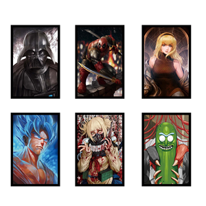 Servicio de Impresión de Pósters de Anime en Cartón Laminado con Película Impresa Digitalmente, Decoración de Pared con Diseños de <span class=keywords><strong>Manga</strong></span> Personalizados al por Mayor - Product Image 3