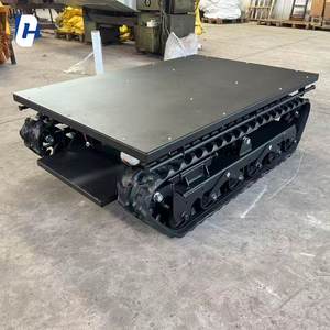 Op maat gemaakte elektrische rupschassis mini rubber onderstel hydraulische rupsstructuur met afstandsbedieningsmogelijkheid - Product Image 6