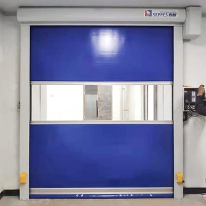 Portes de stockage industrielles rapides en PVC à enroulement rapide, finies, pour usage intérieur, résistantes au vent, fabrication en usine - Product Image 6