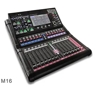 M16 -16 Channels Digital Mixer Professional Audio Sound Equipment With Touch Screen Support Dante