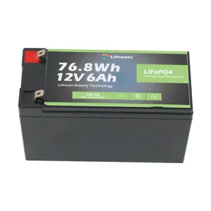 轻巧较重的电动踏板车电池LiFePO4 12V 6Ah锂离子电池