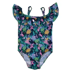 Custom Cute Print Little Girl Swimsuit Summer Toddler One-piece Swimwear Children's Swimsuit Fashion Beach Bikini