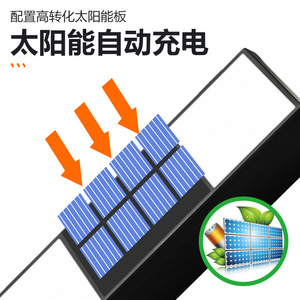 Lampe murale solaire Xinyao 5W pour extérieur, étanche, pour jardin, villa, clôture, éclairage mural - Product Image 4