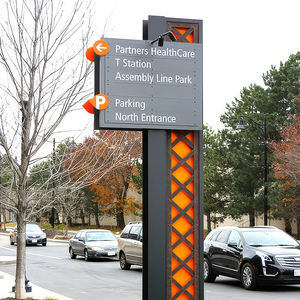 Pesante pilone segnaletica di stoccaggio Custom resistente alle intemperie LED illuminati strada segno pilone segno - Product Image 2