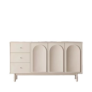 Italian modern simple living room solid wood storage cabinet doorway shoe cabinet