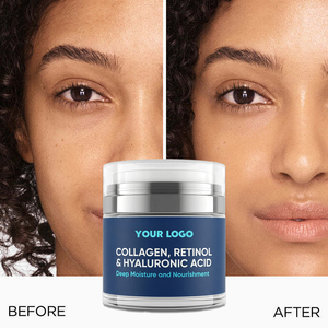 Crema Idratante Anti-Età Giorno e Notte Personalizzata con Collagene, Retinolo e <span class=keywords><strong>Acido</strong></span> <span class=keywords><strong>Ialuronico</strong></span> per Viso, Collo e <span class=keywords><strong>D</strong></span>écolleté - Product Image 1