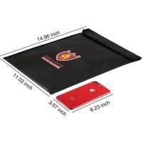 Sac à documents ignifuge en silicone YHX, pochette étanche pour argent avec fermeture éclair, matériau non irritant pour une protection optimale