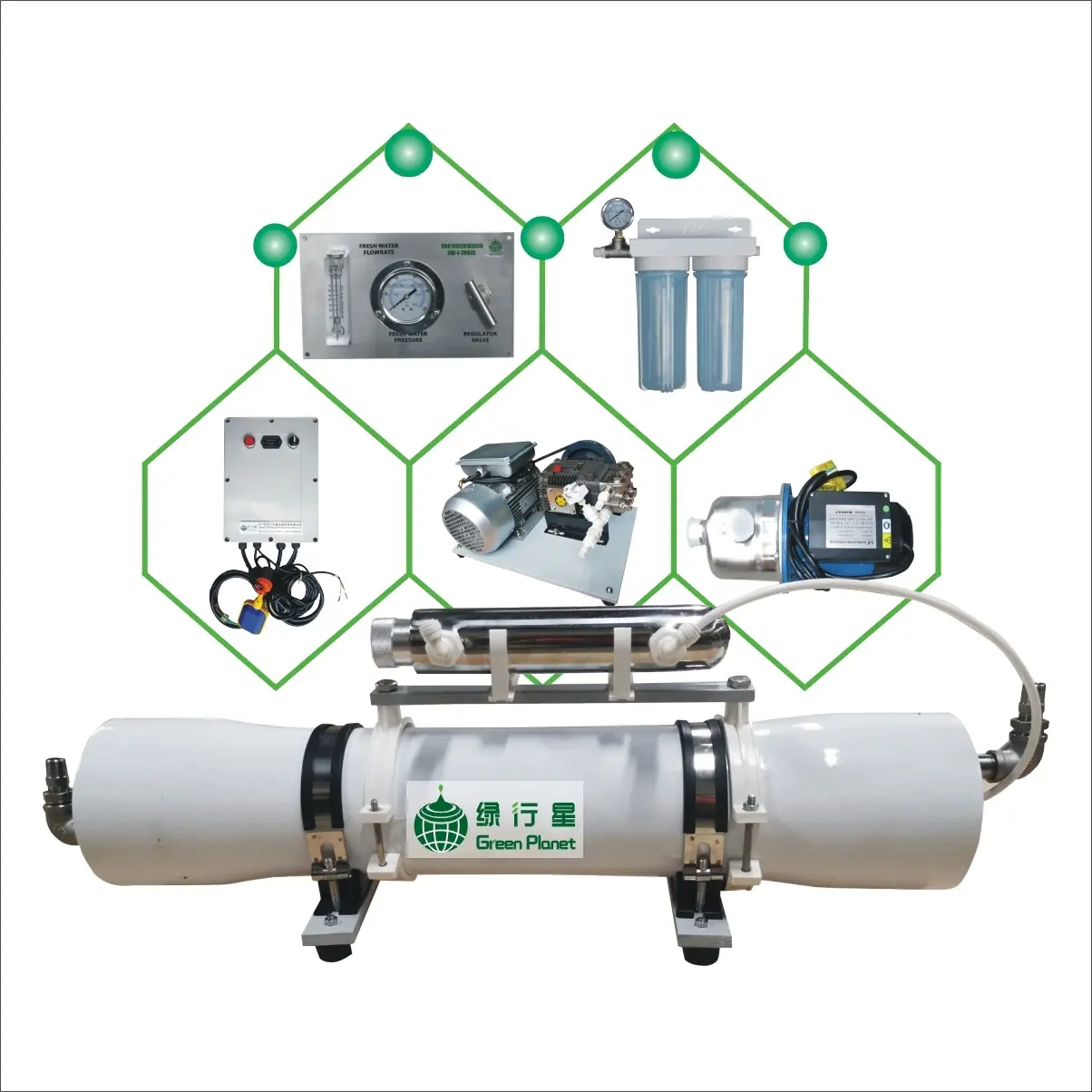 50LPH Potable 배/기계를 만드는 태양 바닷물을 위한 요트/바닷물 염분제거를 위한 바다 염분제거