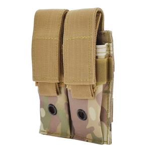 Tactical Double Magazine Pouch 9MM Mag Holder Molle Clip <b>Gun</b> <b>Holster</b> Accessory Set for Hunters - Product Image 2