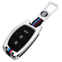 Coque de clé télécommande intelligente HYUNDAI Tucson Sonata Elantra, en alliage de Zinc, étui à 3 boutons, housse pour clé de maison
