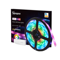 Bande lumineuse LED électrique intelligente RVB WiFi Compatible Alexa/EWellink APP Contrôle vocal Utilisation commerciale Matériel PC