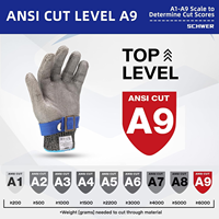 Gants de protection en maille d'acier inoxydable Youjiu Modèle 132, résistants aux coupures, durables, antirouille, pour boucher et cuisine, protection lourde