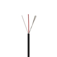 Kabel Tembaga Berlapis Timah 2 Inti 2547 24AWG 26AWG 28AWG Anti-Interferensi dengan Selubung PVC RoHS untuk Penggunaan Elektronik Warna Hitam