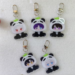 Kpop Hearts2Hearts Porte-clés <span class=keywords><strong>de</strong></span> dessin animé mignon sac breloques impression double face Jiwoo <span class=keywords><strong>Carmen</strong></span> Yuha Stella Juun Fans Collection accessoires - Product Image 2