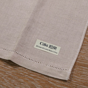 TL004 <span class=keywords><strong>Asciugamani</strong></span> in Lino e Cotone <span class=keywords><strong>Ricamabili</strong></span> e Stampabili per Decorazioni Matrimoniali e Natalizie, 14x22 Pollici, con Orlo a Scala - Product Image 4