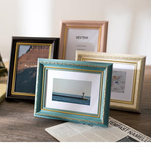 Cadre photo de style européen rétro classique fait à la main présentoir créatif carte postale voyage et famille mémorial <span class=keywords><strong>photos</strong></span> cadre photo - Product Image 1