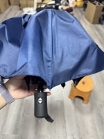 LS 자동 접이식 우산 3단 방수 UV 차단 바람막이 맞춤 로고 도매 폰지 섬유유리 98cm 양산