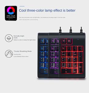 Teclado Numérico Universal Retroiluminado RGB para Uso em Bancos e Caixas Financeiras, Teclado <span class=keywords><strong>Mini</strong></span> USB com Fio - Product Image 6