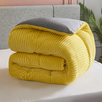 Ensemble de literie couette épaisse couette hiver ensembles de couette en velours literie ensembles de couettes en velours