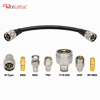 Câble coaxial à faible perte LMR400, assemblage N mâle vers N mâle 50 Ohm, pour alimentation d'antenne de station de base 4G 5G
