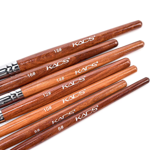 Wholesale Flat <b>Round</b> Red Wood DIY Nail Art <b>Brushes</b> Nail Art Tools KADS Crimped Kolinsky Sable Acrylic Nail <b>Brush</b> - Product Image 5
