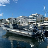 Bateau semi-rigide gonflable RIB de patrouille maritime SAR de 25 pieds, robuste et durable, à vendre