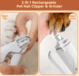 <span class=keywords><strong>Meilleure</strong></span> vente TikTok, coupe-ongles pour animaux de compagnie en acier inoxydable rechargeable par USB, facile à utiliser, kit de toilettage, design doux pour chiens et chats - Product Image 5