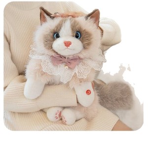 กระเป๋าเป้ตุ๊กตาแมวจำลอง น่ารักมาก ของเล่นตุ๊กตาสัตว์สำหรับเด็ก - Product Image 4