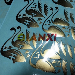 معدن الفضة أو الذهب بطاقة شعار الشركة نحى النيكل حروف ملصق - Product Image 6