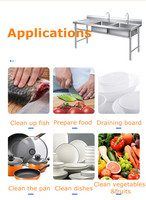 Évier utilitaire autoportant à double cuvette Évier à linge en acier inoxydable pour cuisine et salle de bain Style ferme