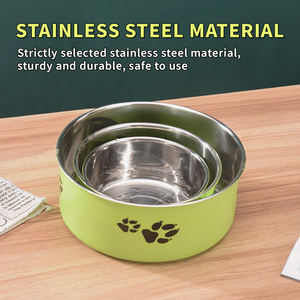 وعاء معدني معزول للكلاب مضاد للانزلاق مضاد للانزلاق ومضاد للانزلاق-أطباق للكلاب صغيرة متوسطة الحجم - Product Image 4