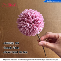 Bunga Allium Sutra Buatan DC119 Single Head Warna Dusty Pink Purple Faux Globe Thistle Untuk Dekorasi Pernikahan Grosir