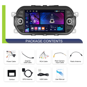 Podofo 7 "4 + 64G Android autoradio stéréo sans fil Carplay/Android Auto GPS/DSP/Wifi/FM/RDS/BT pour <span class=keywords><strong>FIAT</strong></span> <span class=keywords><strong>TIPO</strong></span> EGEA (2015-2017) - Product Image 6