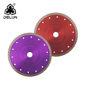 DELUN China Factory Suppliers International Standard 9 Inch 230 mm High Performance diamond saw blade for granite continues rim