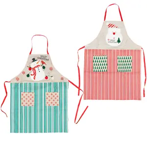 Schöne Weihnachts art Adult Kitchen Kochs chürze mit Taschen für Chef Kellnerin