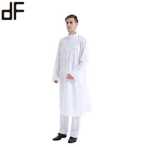 Venta al por mayor de ropa islámica para la región del sudeste y Oriente Medio, camisas Kurti musulmanas para hombres con pantalones, conjunto Thobe - Product Image 3