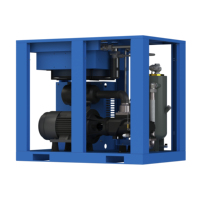 45KW PM VSD compresseur d'air à vis fixe 220V AC/DC alimentation nouvelle condition huile moteur rotatif unité principale