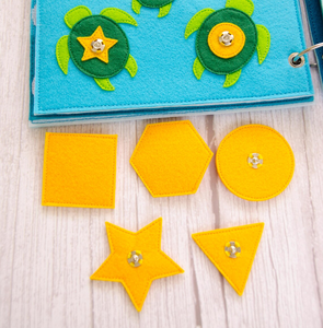 <span class=keywords><strong>Libro</strong></span> Sensoriale Montessori per Bambini, Nuovo <span class=keywords><strong>Libro</strong></span> Educativo Fai-da-Te in Feltro con Animali Sottomarini, Ispirato al Concetto di Quiet Book - Product Image 4