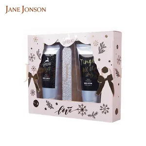 Family custom lady skin natural body lotion bath set and shower gel