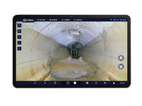 Caméra d'inspection flexible de 1 à 6 m avec zoom optique 30X, mesure laser pour l'inspection des tuyaux