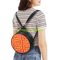 Sac Rond en PU pour Femme, Réutilisable, en Tissu, pour Sororité, Sac de Shopping de Haute Qualité, Sac de Week-end – Ventes Flash