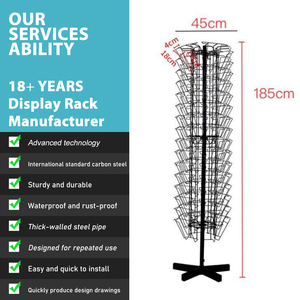 Công suất lớn 4 mặt dây kim loại xoay CD/<span class=keywords><strong>DVD</strong></span> tổ chức Giá cử<span class=keywords><strong>a</strong></span> hàng sách Tạp Chí/cuốn sách lưu trữ đứng - Product Image 4