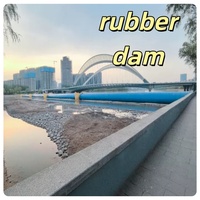 Digue en caoutchouc HengYang JBD3.0-220220-3 pour aménagement aquatique avec bordure, dureté 38-65, noir/multicolore, pour la régulation des rivières