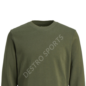 Jersey de cuello alto de manga larga transpirable 100% algodón sudadera para hombres otoño ecológico - Product Image 4